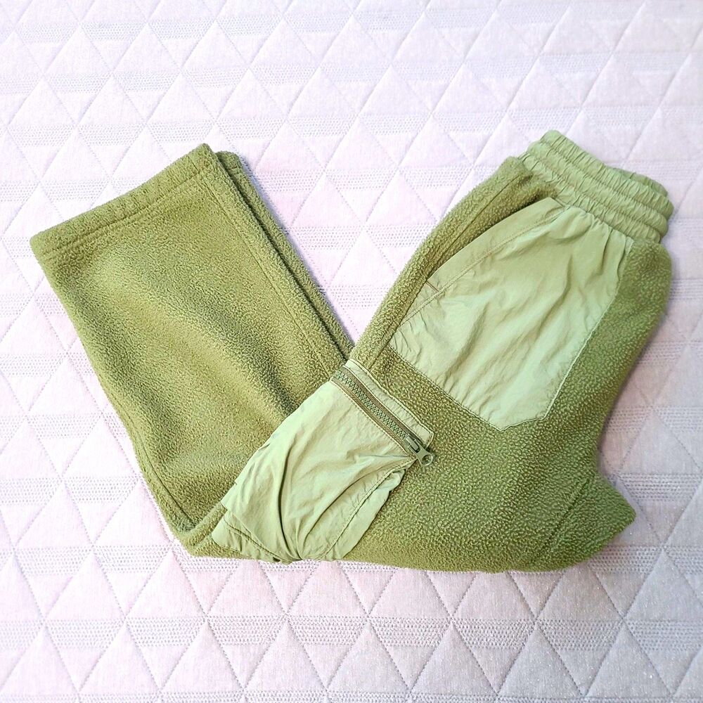 GAP Kids Cozy Bottom Army Jacket Fleece Cargo Pants Elastic Drawstring Sz M (8)